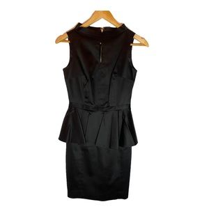 Guess by Marciano- Black, peplum cocktail dress. Size 2